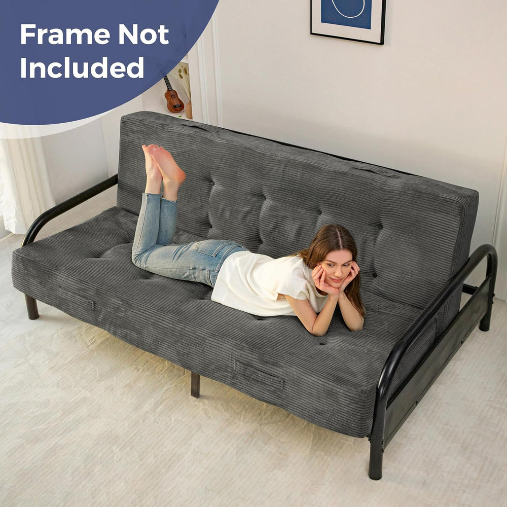 MAXYOYO Foldable Mattress, 8-Inch Tufted Futon Mattress with Handles | Tufted...