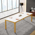Tribesigns 6.5FT Conference Table, 78.7 Inche Rectangle Meeting Seminar Table, Large Business Tables for 6-8 People (Only Table)