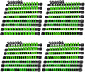 Socket Organizer Drive ABS Tools - Green Socket Holder, Premium Quality 30 Pieces Socket Holders Kit 1/4-Inch x 160 Clips, 3/8-Inch x 150 Clips, 1/2-Inch x 120 Clips（30PC,Green)