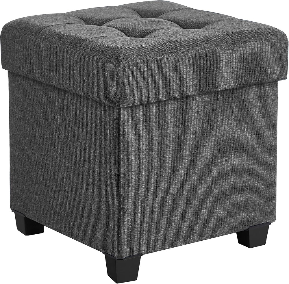 SONGMICS Storage Ottoman, Small Foot Rest, 15 x 15 x 15.7 Inches | Foot Stool...