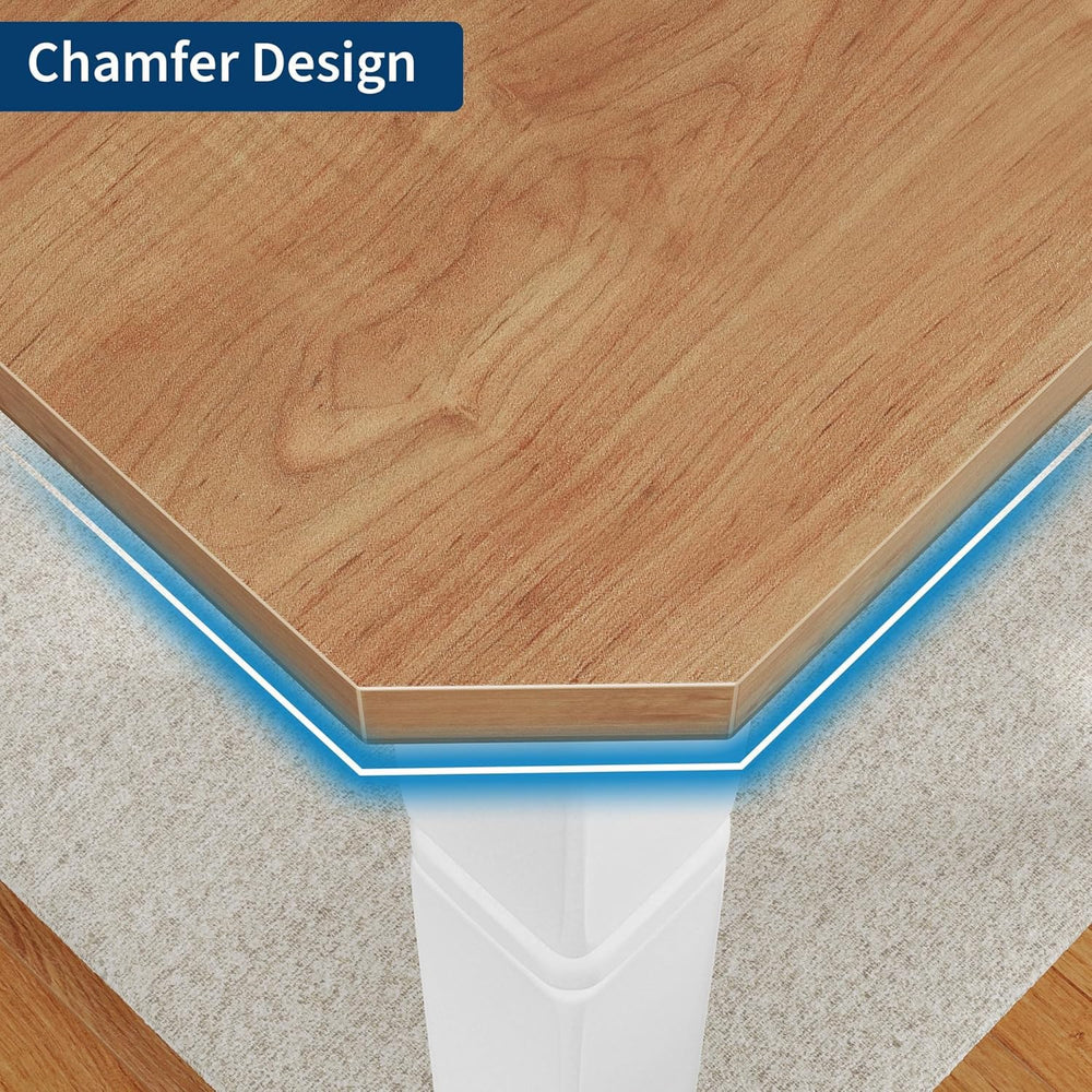 IDEALHOUSE 79" Dining Table for 6-8 People, Modern Rectangular Kitchen T...