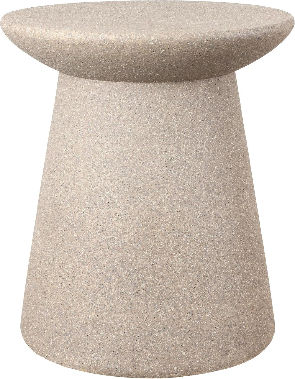 JONATHAN Y Hollie 18" Round Drum Indoor Outdoor Side Table, Light Brown ...