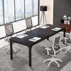 Tribesigns 6.5FT Conference Table, 78.7 Inche Rectangle Meeting Seminar Table, Large Business Tables for 6-8 People (Only Table)