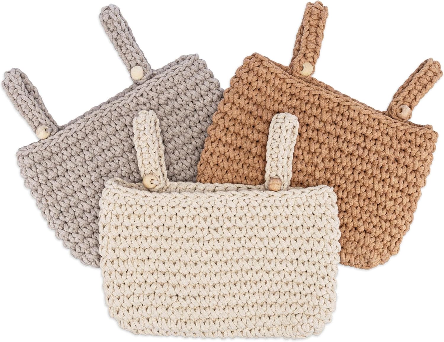 Crane Baby Hanging Bin Trio, Nursery Storage & Organization Products, Hanging Stuffed Animal Storage Solution, Nursery Pocket Organizer, Baby Organizers, Boho Decor Accent, Crib Accessories