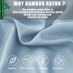 Pillow Cases King Size 2 Pack, Bamboo Rayon Cooling Pillowcases with Envelope Closure, Cool Breathable Pillow Case for Hot Sleepers & Night Sweats, 20x40 inches,Aqua Blue