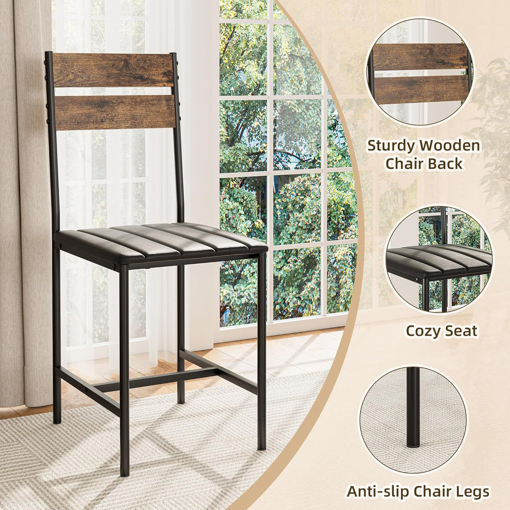 Kitchen Table Chairs Set of 4, 5-Piece Modern Dining Table Set | Kitchen Tabl...