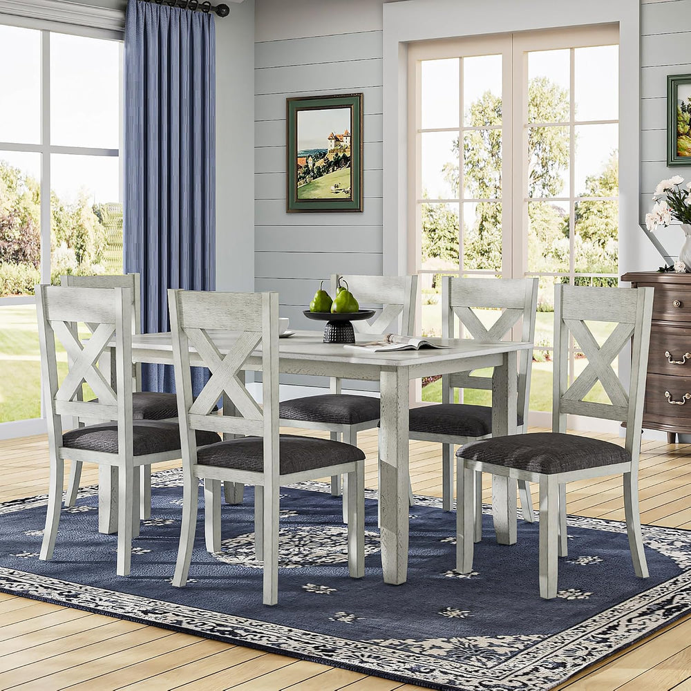Peatuk Solid Wood Dining Chair Set of 2, Part of Dining Table Set, Mix and Ma...