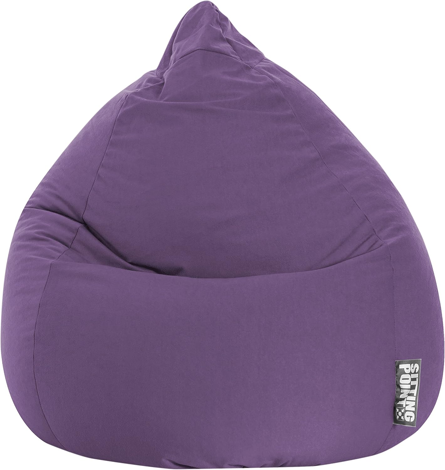 Gouchee Home Easy Collection Contemporary Polyester Upholstered Oversized Bean Bag Chair, Lilac, x-large