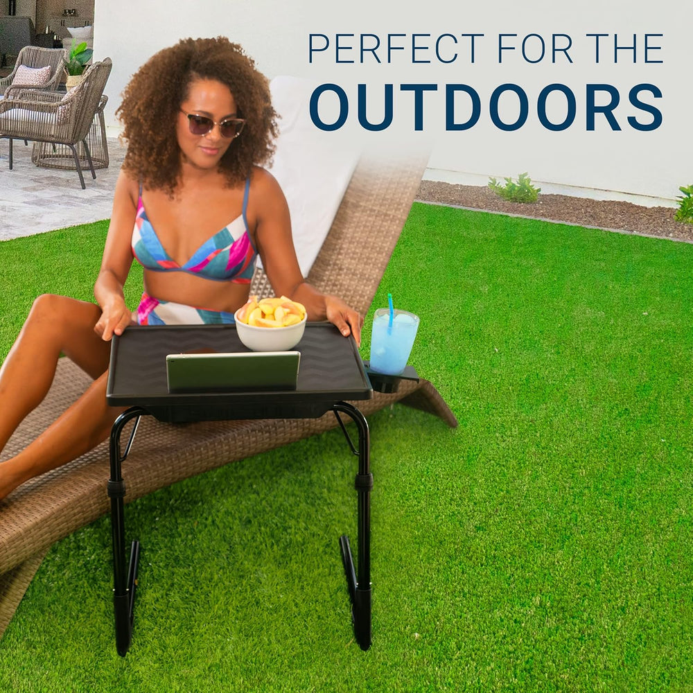 Table-Mate TV Tray Table | Portable Desk Folding Dinner Tray, Couch Table Tra...