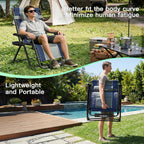 Amopatio Oversized Zero Gravity Chairs Reclining Patio Lounge Chair