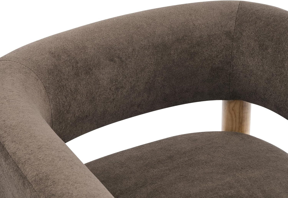 Christopher Knight Home Carly Low Profile Accent Chair, Boucle Upholstered Ba...