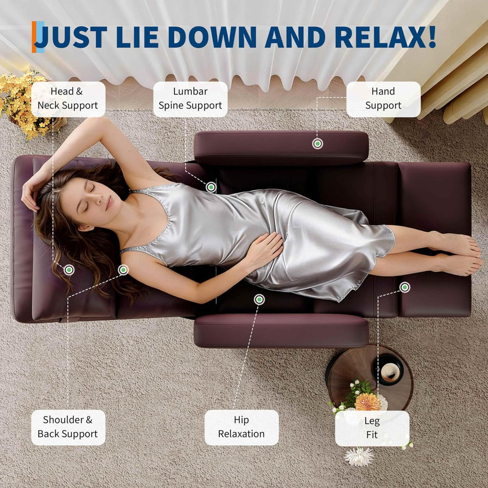 GarveeHome Power Recliner Chair - Heat and Massage, Adjustable Electric Recli...