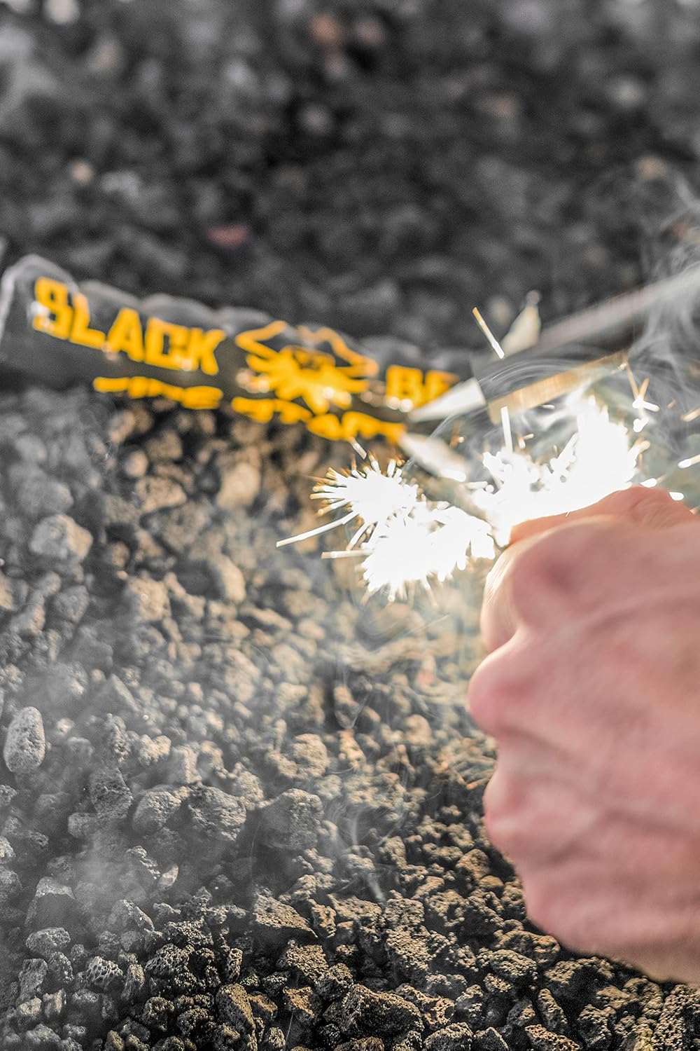 Black Beard Ferro Rod Fire Starter |Extra Large - ½’’ Thick, 5’’ Long | Windp...