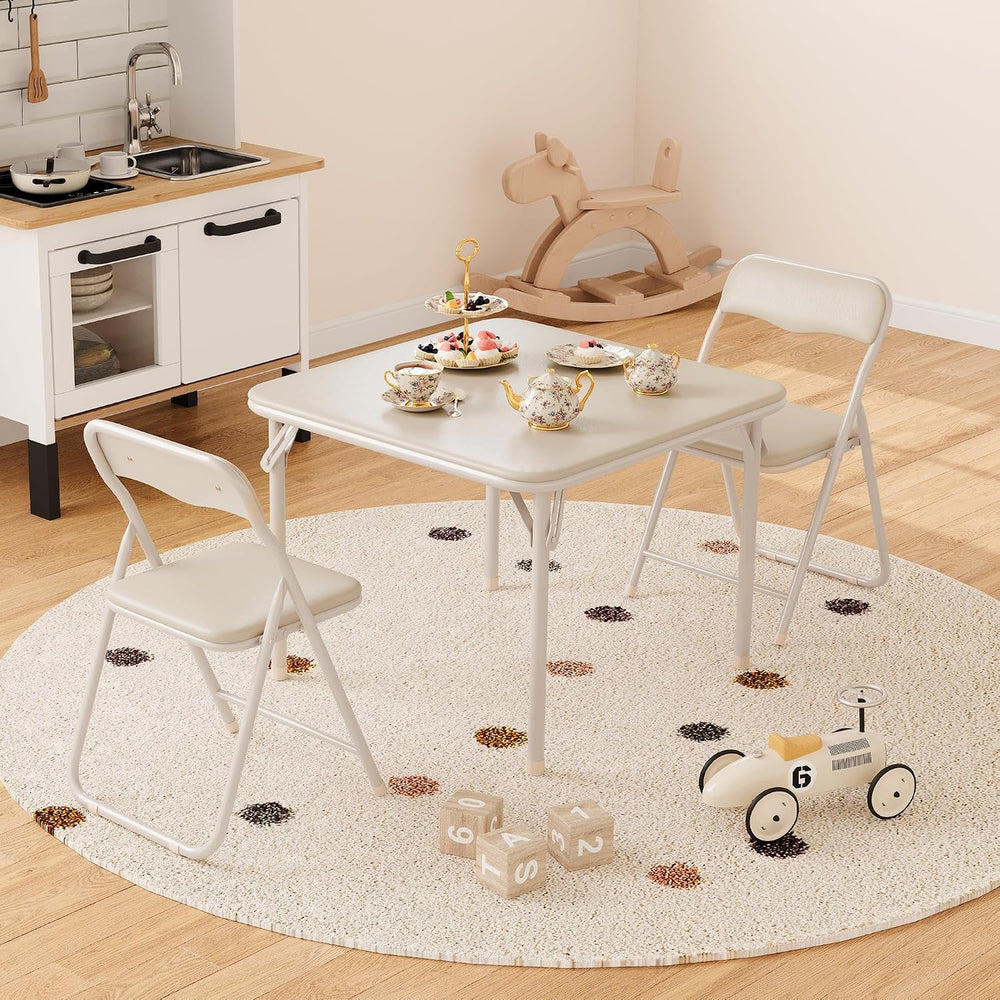LinTimes Mini Folding Table & Chair Set - 20lb, Simple, Multi, 27.95x26.8...