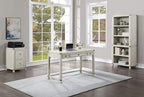 OSP Home Furnishings Baton Rouge Traditional Home Office Writing Desk, Champagne Oak
