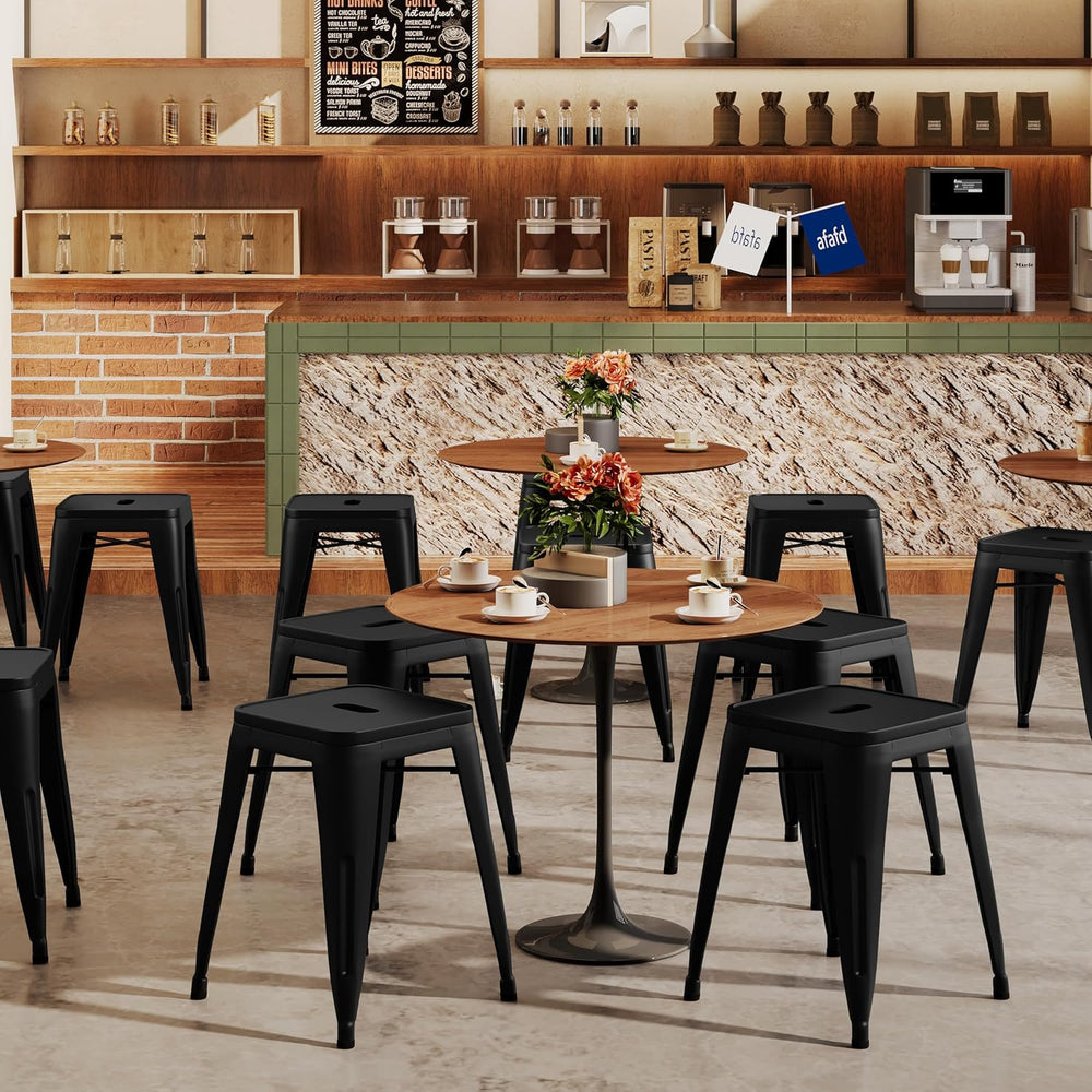 Changjie Furniture 18 Inch Stools Backless Industrial Metal Bar Stool Short S...