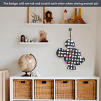 Hanging Brooch Pin Organizer Enamel Pin Display Cute Cartoon Shape Brooch Pin Display Storage Holder for Brooch Pin(Without Accessories ) (black-mouse)