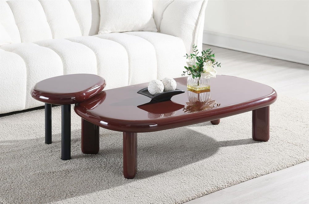 Acme Eddie End Table in Red High Gloss
