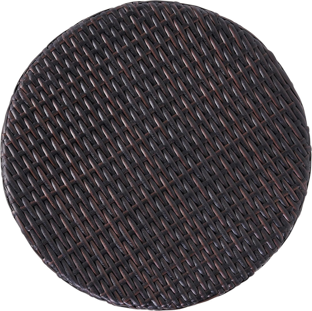 Christopher Knight Home Keaton Wicker Barrel Side Table, Multibrown 16.75 inc...