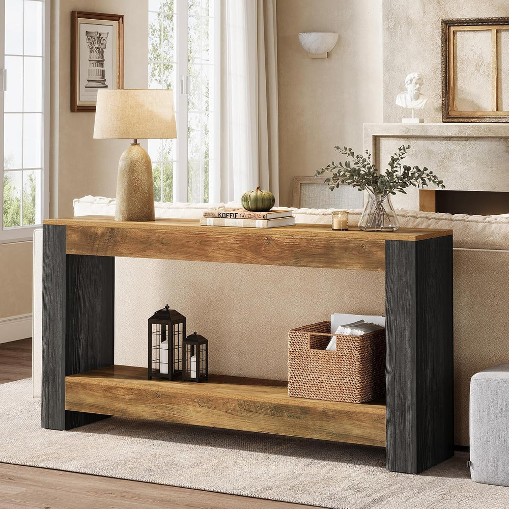 Tribesigns 63-Inch Long Console Table for Entryway, Farmhouse Wood Sofa Table...
