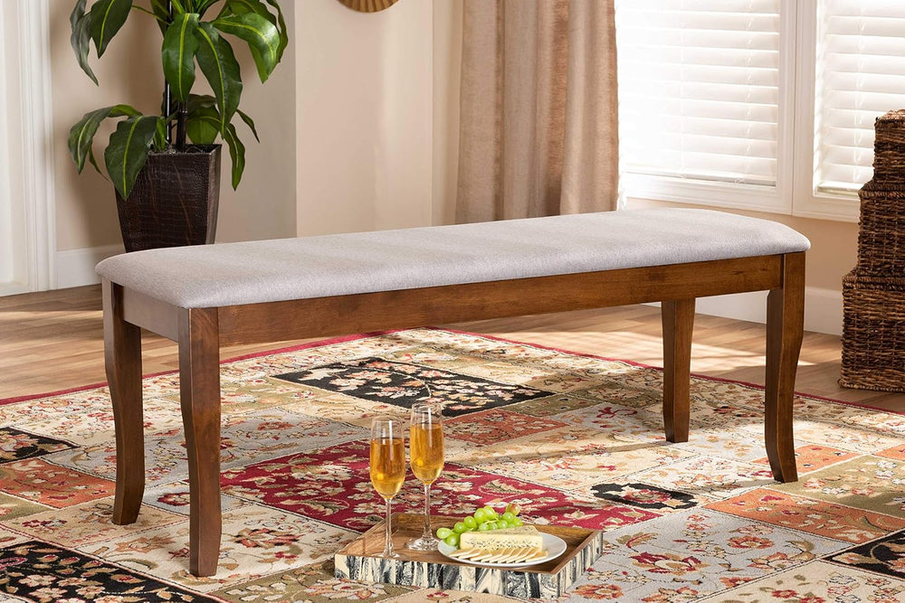 Baxton Studio Cornelie Modern and Contemporary Transitional Grey Fabric Uphol...