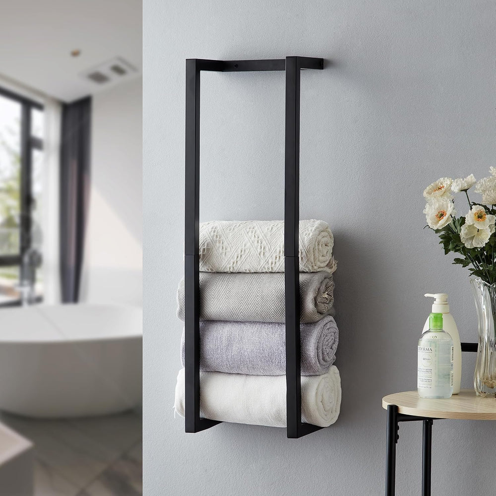 Towel Rack for Rolled Towels, Towel Rack for Bathroom,Wall Mounted Metal Bath...