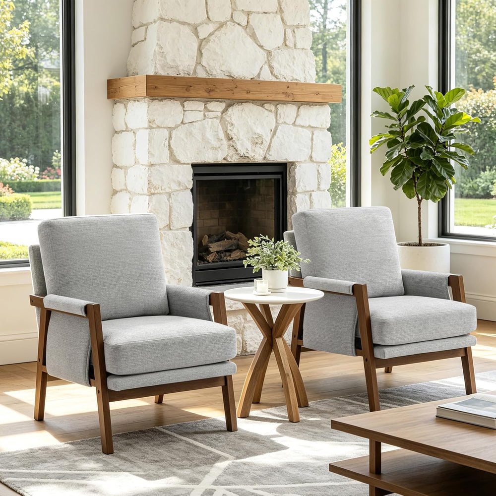 RNKSFX Accent Chairs for Living Room Set of 2, Modern Arm Chairs for Bedroom,...