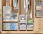 Stackable Closet Organizers and Storage 6 Cube Storage Organizer Closet Organizer for Bathroom Closet Storage for Wardrobe