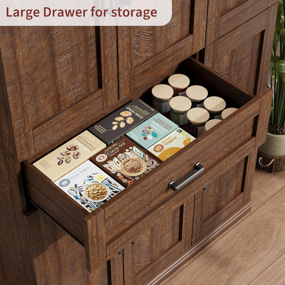 Garvee 70" Tall Kitchen Pantry Storage Cabinet,Modern Kitchen Hutch Cabi...