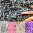 Fluffy Bean Bag Chair Cover for Adults Teens or Kids, xl Faux Fur Stuffed Animal Storage (Beige, 5 ft (Cover Only))
