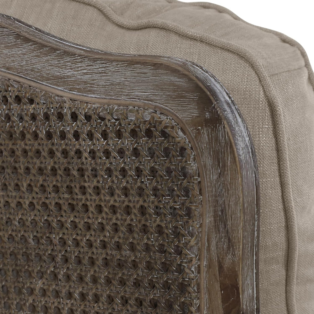 Lexicon French Country Wood Accent Chair, Carved Frame, Neutral | Living Room...