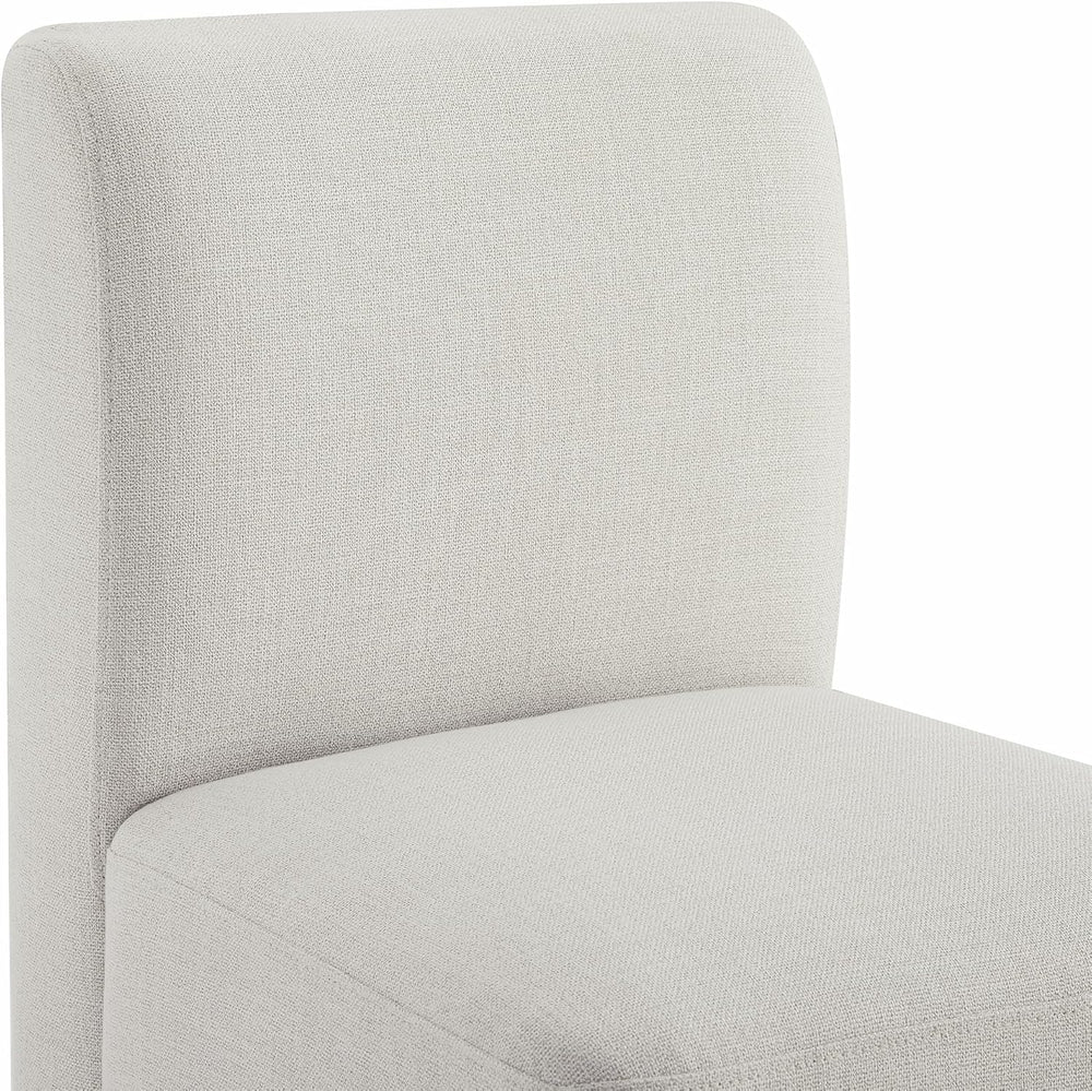 CHITA Dining Chairs with Casters Set of 4, Fully Assembled, Linen | FSC Certi...
