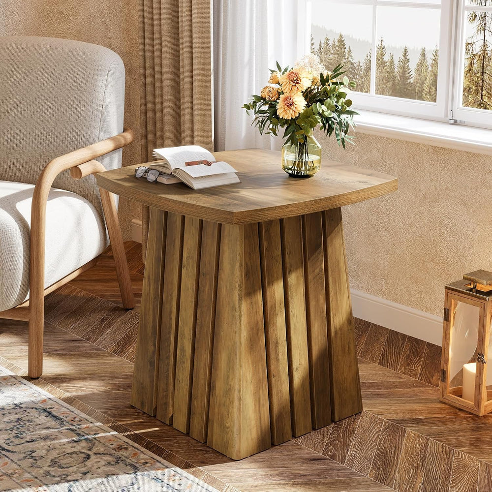 Tribesigns Small Side Table, Brown Farmhouse End Table for Living Room, 22&qu...