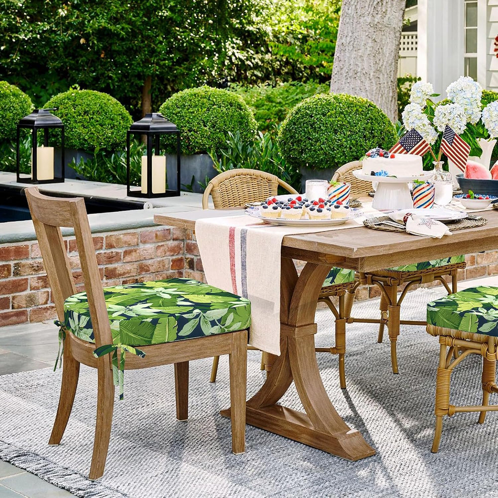 DYTXIII Outdoor Chair Cushions Set of 2, 19"x19"x2.5" Water Re...