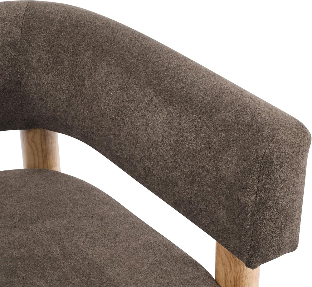 Christopher Knight Home Carly Low Profile Accent Chair, Boucle Upholstered Ba...