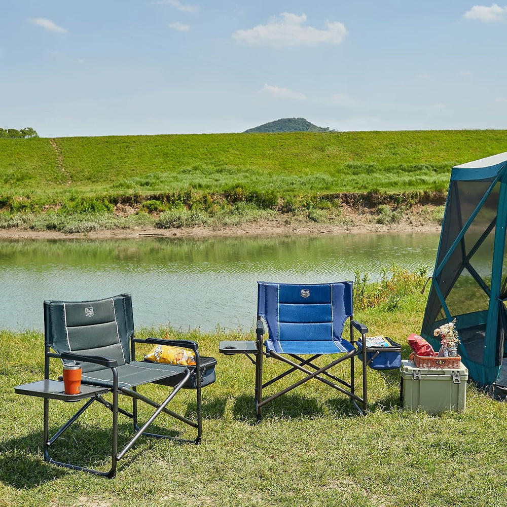 Timber Ridge XXL Oversized Directors Chair 600lbs - Heavy Duty Camping Chair ...