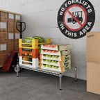 18" Deep x 36" Wide x 8" Height 1-Tier Wire Shelving Kit | NSF Commercial Storage Rack Unit