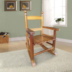 Kids Rocking Chair, Toddler Rocking Chair, Children’s Rocking Chair Porch Rocker Chair with Classic Rocker and Hardwood Construction, for Nursery, Indoor, Outdoor, Living Rooms, Bedrooms (Oak)