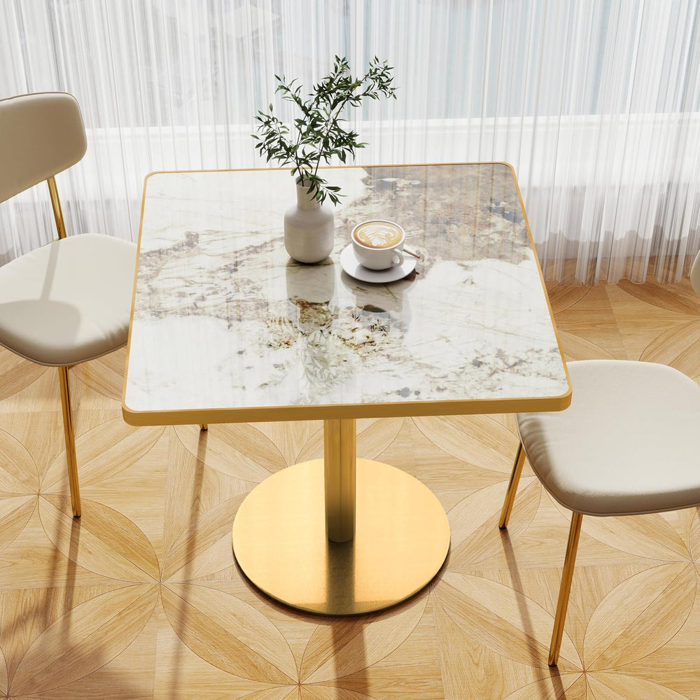 31.5" Square Dining Table, Square Restaurant Table with 1.2" Thick ...