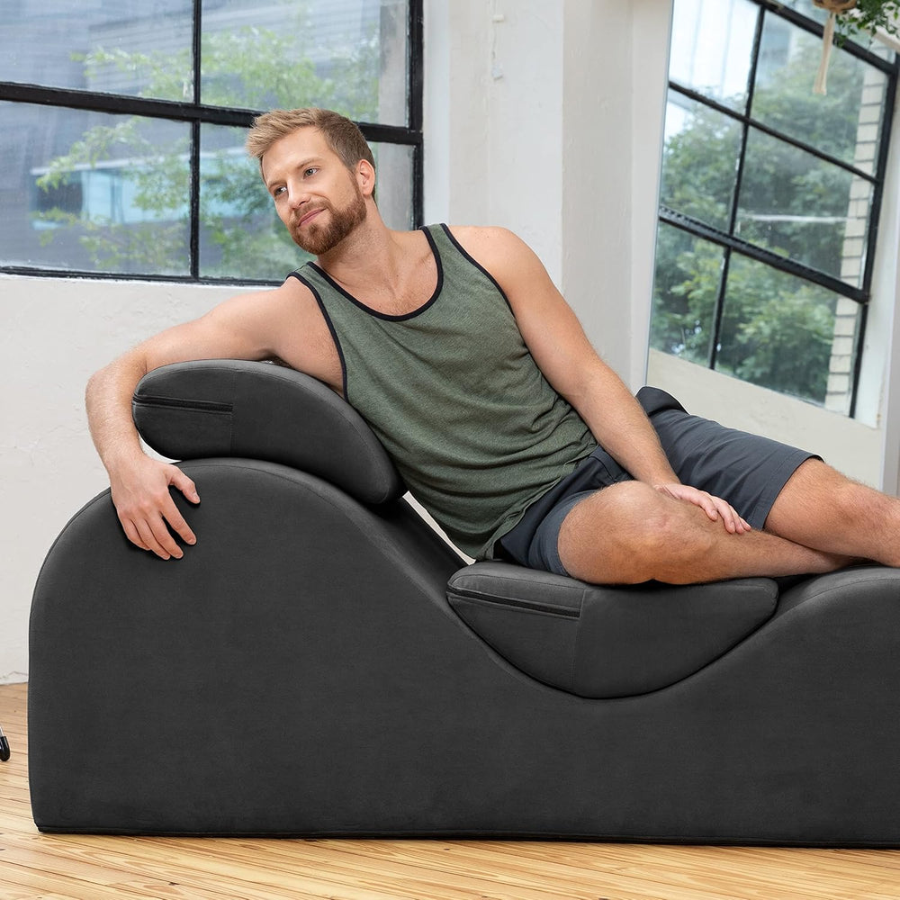 Avana Luvu Lounger - Chaise Lounge Chair for Yoga, Exercise, Massage - High D...