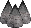 3Pcs Mesh Laundry Bags Washing Machine Mesh Wash Bags Jumbo for Delicates Clothes,Bed Linen,Toys with Drawstring Closure Sturdy (Black, Jumbo 3 pcs)