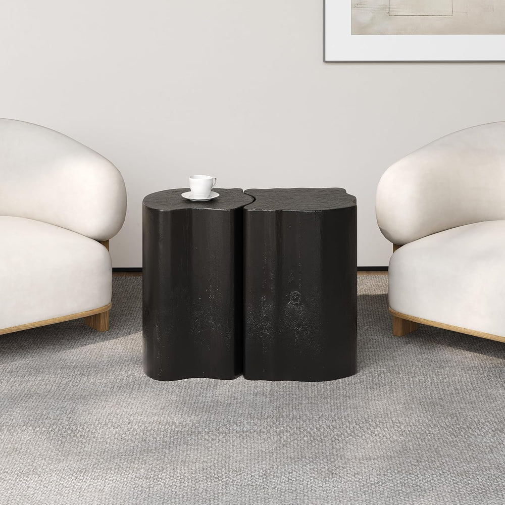 WILLIAMSPACE 24.8" Nesting Coffee Table Set of 2 for Living Room, Modern...