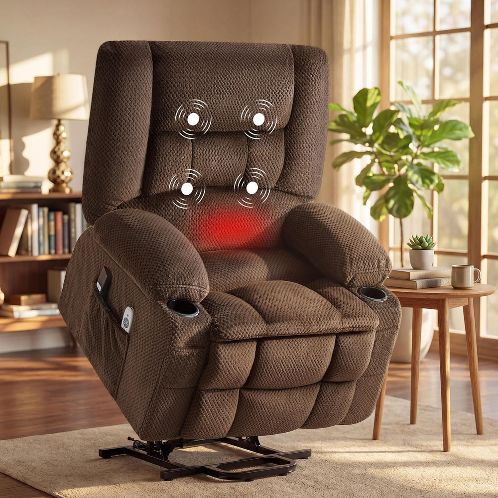 Power Lift Recliner Chair for Elderly, Electric Reclining Lift Chair with Mas...