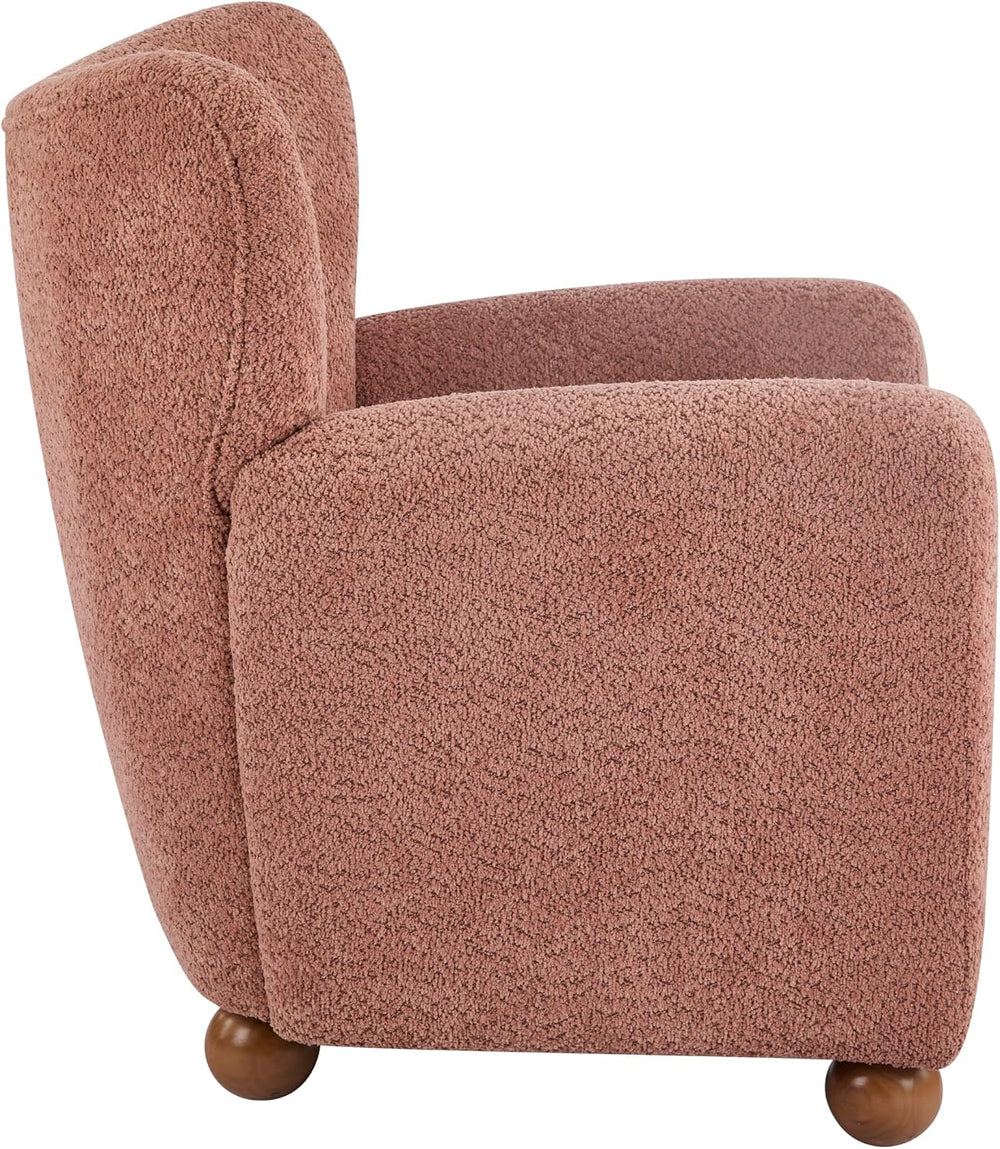 Christopher Knight Home Lindy Wingback Accent Chair, Upholstered Armchair wit...