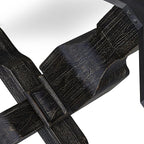 F53-11-TP - Wood Dining Table with Acacia Wood Round Tabletop, Sand Blasted Black Finish
