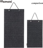 PACMAXI Hanging Brooch Pin Organizer, Display Pins Storage Case, Brooch Collection Storage Holder, Holds Up to 96 Pins.(Not Include Any Accessories) (M-170 Slots, Dark gray, Medium)