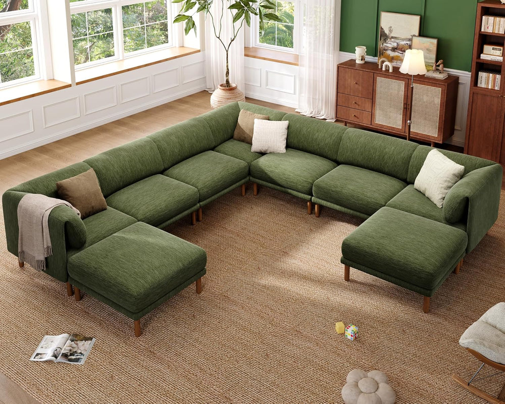 Cloud Sectional Couches for Living Room,Modular Sectional Sofa,Green | Extra ...