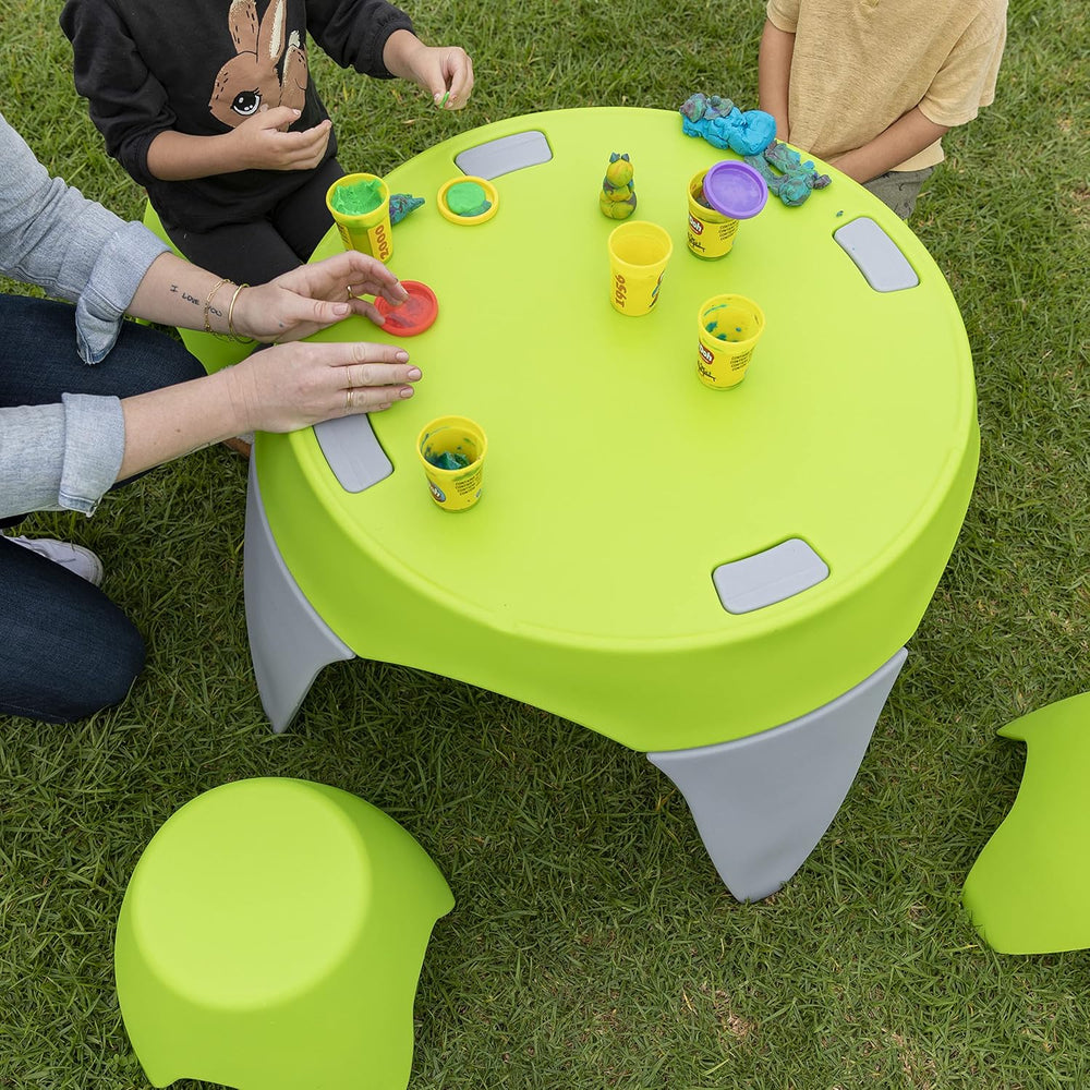 ECR4Kids Ayana Table and Stool Classroom Set, Childrens Furniture, Lime Green...