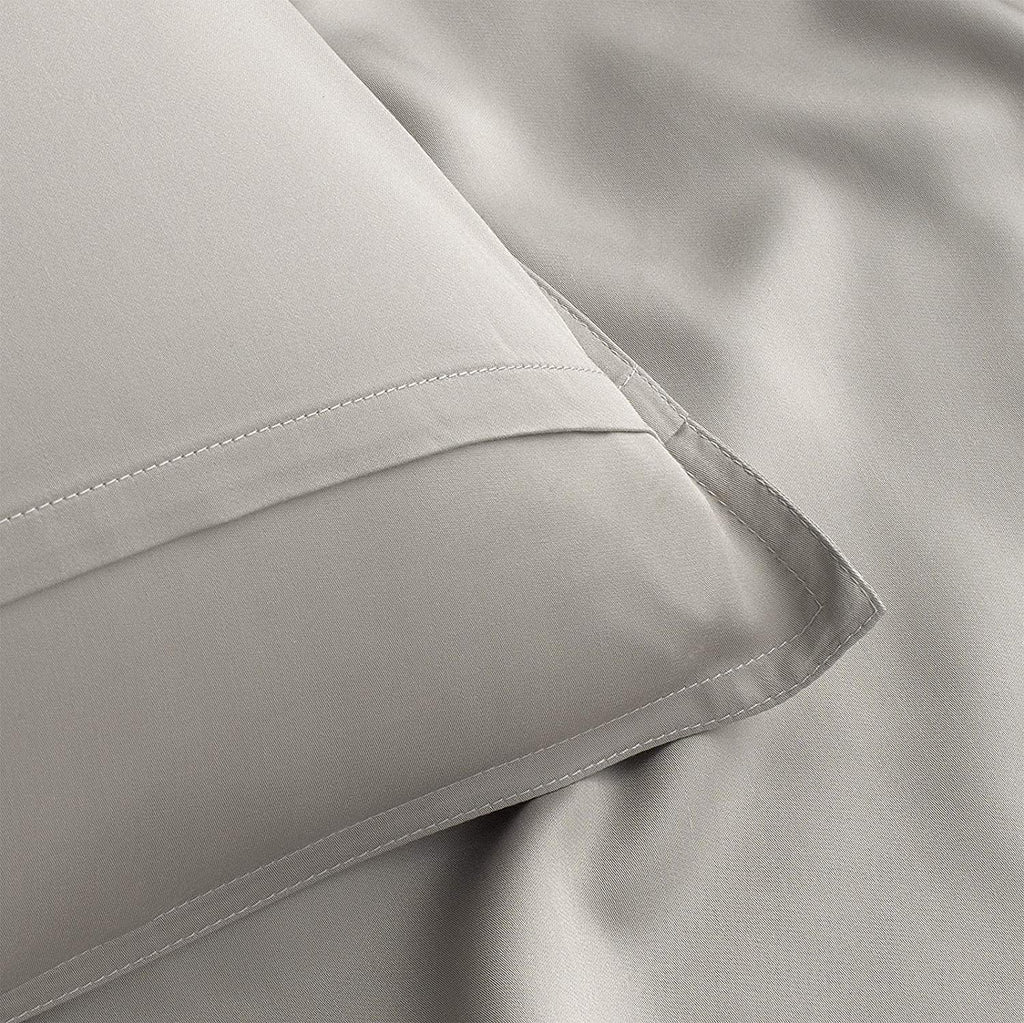 King Pillowcases by Pure Bamboo, Genuine 100% Organic Viscose Derived from Bamboo, Luxuriously Soft & Cooling, Double Stitching, Envelope Closure (2 King Pillowcases, Stripes)