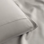 King Pillowcases by Pure Bamboo, Genuine 100% Organic Viscose Derived from Bamboo, Luxuriously Soft & Cooling, Double Stitching, Envelope Closure (2 King Pillowcases, Stripes)